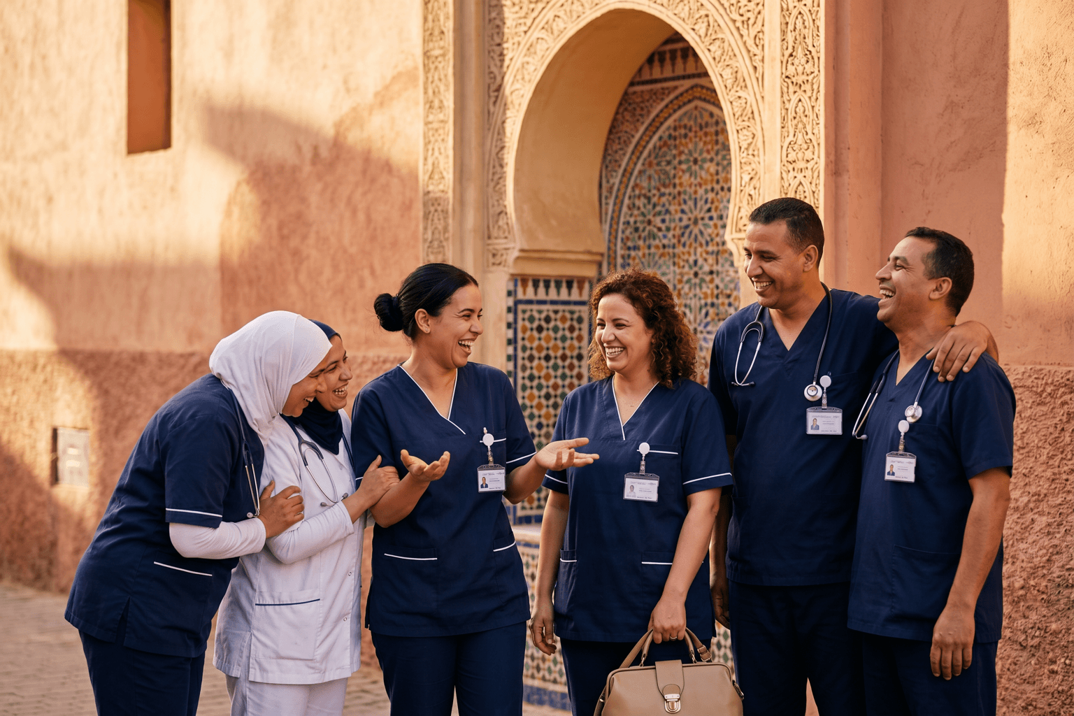 Équipe IDE diplômés SAMU Rabat